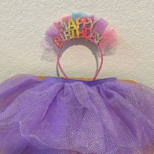 L.O.L. Happy Birthday Tutu and Headband